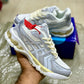 GelStride X1 – Retro Silver Running Sneakers